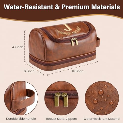 Personalized Toiletry Bag for Men, Initial Toiletry Travel Bag, Gifts Men - view 2