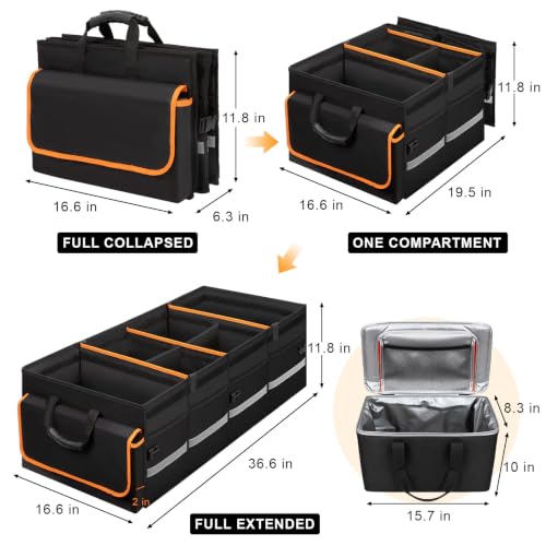 Car Trunk Organizer and Storage for Car, SUV & Sedan, Extra Large - view 3