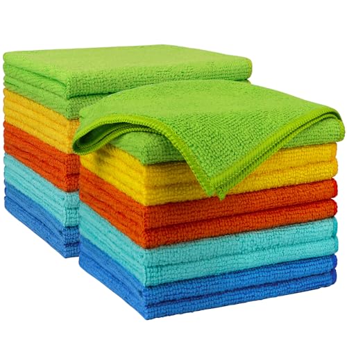 Microfiber Cleaning Cloth 20PK, Microfiber Towels for Cars 12"×12"