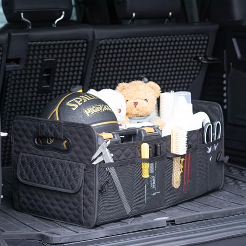 Car Trunk Organizer for SUV, Collapsible Car Storage Organizer Black - view 3