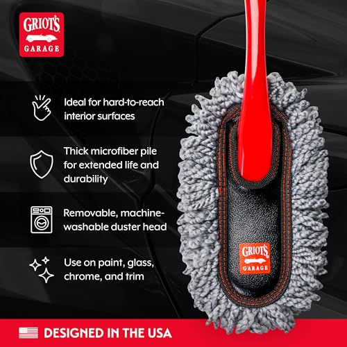 Microfiber Mini Duster for Car Interior Cleaning and Detailing, Cleans Paint, Glass, Chrome, and Trim, Storage Bag Included, 11412 - view 3