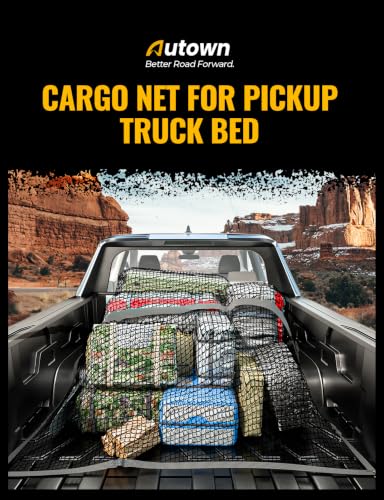 Cargo Net for Pickup Truck Bed with 8 Metal Carabiners & Storage Bag - view 5