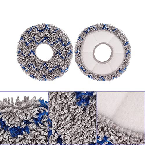 Mop Pads Compatible with Ecovacs Deebot X1/X2/T10/T20/T30 Omni, T30S/N30 Series Robot Vacuum and Mop Cleaner - Reusable and Washable Replacement Mop Head Cloth（4 Pack） - view 3
