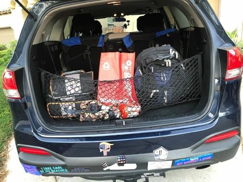 Trunk Organizer Cargo Net for KIA Sorento 2014-2026 – Envelope Style Cargo Net for SUV – Premium Mesh Elastic Car Trunk Organizer Vehicle Carrier Storage – Compatible with Sorento - view 6