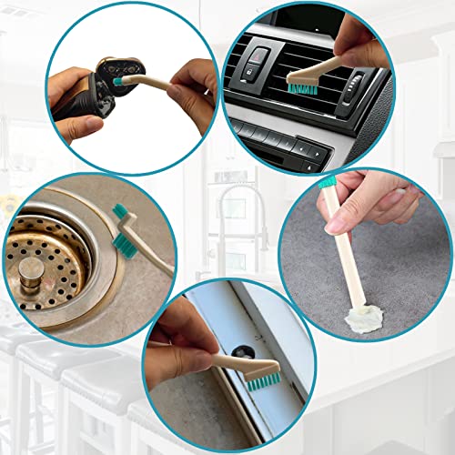 Small Household Cleaning Brushes,18 Pcs Crevice Brush for Hole, Gap, Corner, Space, Micro Crevice Scrub Cleaner Tool for Bottle, Keyboard, Window, Door Track - view 5