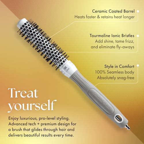 Olivia Garden Ceramic + Ion Round Thermal Hair Brush - Not Electrical - Professional Blowout Brush for Normal to Thick Hair - view 3