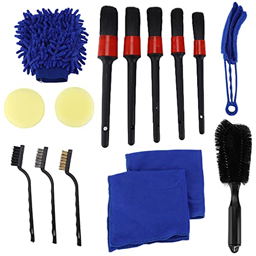 Car Detailing Brush Kit, 15 pcs Scrubbing Cleaner for Interior - view 3