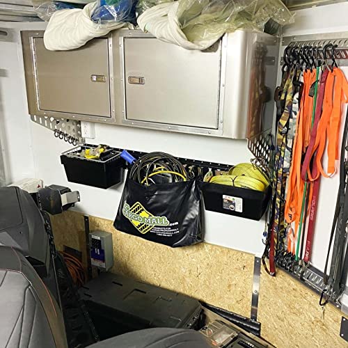 Large E Track Storage Bin – Heavy-Duty E Track Basket Organizer – Compact E Track Accessories for Enclosed Trailers - view 7