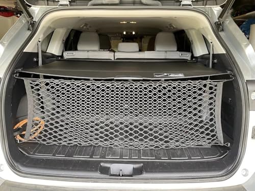 Trunk Organizer Cargo Net for Toyota Grand Highlander 2024–2026 – Envelope Style Cargo Net for SUV–Premium Mesh Car Trunk Organizer Vehicle Carrier Storage–Compatible with Grand Highlander - view 5