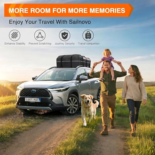 Waterproof Rooftop Cargo Carrier 21 Cubic Feet Soft-Shell Roof Bag - view 6