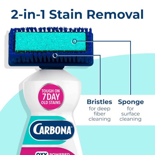 Oxy-Powered Carpet Cleaner with Built-In Brush, Foaming Spot & Stain Remover for Rugs, Upholstery & High-Traffic Areas, No-Rinse Formula, 13.5 Fl Oz (Pack of 3) - view 5