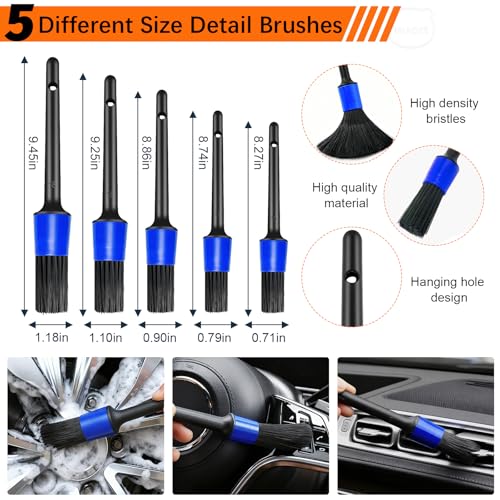 41Pcs Professional Car Detailing Kit, Wet & Dry Use for Interior, Exterior - view 5