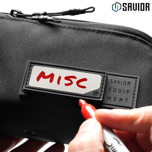 Utility Pouch Ammo Storage Organizer Range Gear Accessories w/ 4 Writable ID Patches, Opens As a Tray, Semi-Hard Shell, 2-Pack - view 6