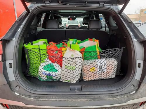 Trunk Organizer Cargo Net for Kia Sportage 2023–2026 – Envelope Style Cargo Net for SUV – Premium Mesh Elastic Car Trunk Organizer Vehicle Carrier Storage – Compatible with Sportage