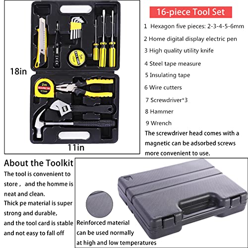 Car Emergency Kit with 11.8ft Jumper Cables, Roadside Safety Kit - view 3