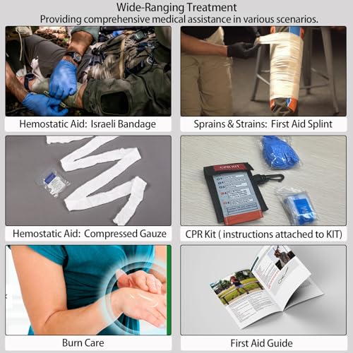 Advanced First Aid Kit, Comprehensive Trauma First Aid Kits with Labelled Compartments for Cars, Home, Office, Backpacking, Camping, Traveling, and Cycling -Upgrade 324 Piece - view 6