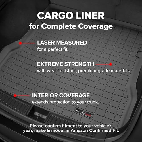 Cargo Trunk Liner for Lincoln Nautilus, Behind 2nd Row (42823), Grey - view 3