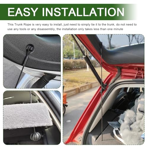 Rear Parcel Shelf String, Tonneau Cover Strap Cord, Universal for Most Cars, Replace OEM#1K6863447A - view 7