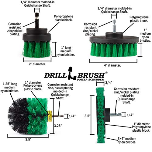 Green - Drill Power Kitchen Scrub Brush Kit - view 4