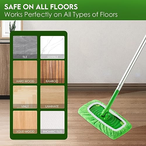 Reusable Microfiber Mop Pads Compatible with Swiffer Sweeper Mop - view 5