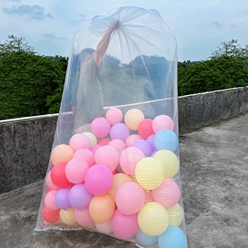Balloon Bags 2 pcs 59x98 Inches, Balloon Bags for Transport, Clear Christmas Tree Disposal Bag, Extra Large Plastic Bags for Party and Wedding Supplies - view 5