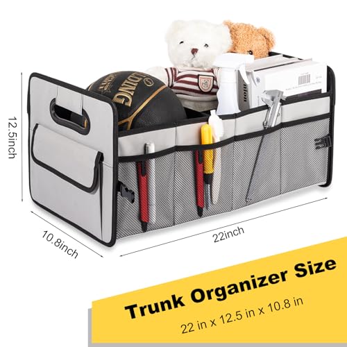Car Trunk Organizer, Collapsible Car Organizers and Storage Grey - view 7