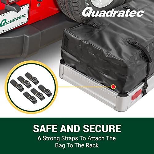 Jumbo Water Resistant Soft Shell Cargo Storage Bag, 47.24" x 19" x 13" - Heavy Duty Rainproof Waterproof Vinyl - Hook & Loop Storm Flap Closures - Designed for Hitch Mount Cargo Racks - view 3