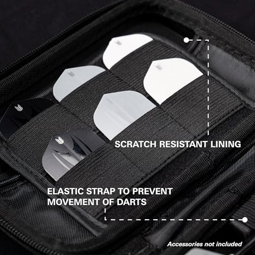 Takoma XL Darts Wallet Case, Aqua – Holds 6 Darts, Protective EVA Holder with Double Zip Lock Pouches – Professional Dart Accessories - view 5