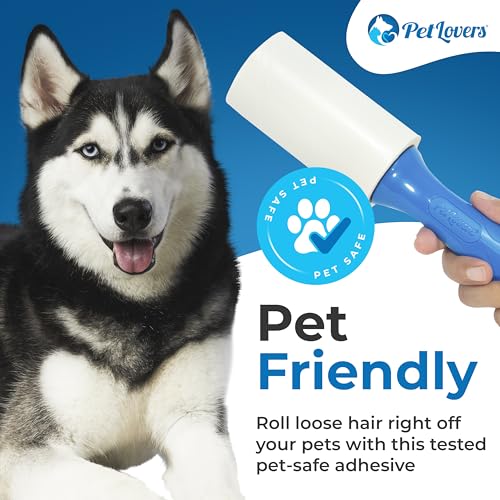Extra Sticky Lint Roller Mega Value Set for Pet Hair Removal, Dog and Cat Lint Remover (8 Pack Refills) - view 3