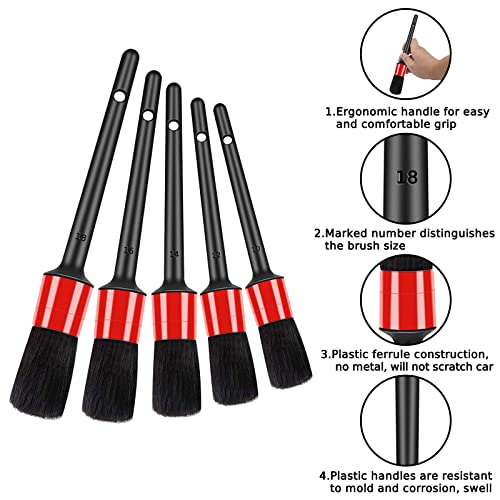 10pcs Auto Car Detailing Brush Set Car Interior Cleaning Kit - view 3
