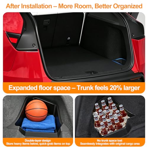 Trunk Storage Bins for 2025 2026 Tesla Model Y Juniper - view 3