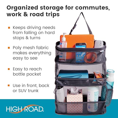 Car Storage Organizer – 3-Bin Hanging Organizer for SUV Trunk or Car Seat - view 2