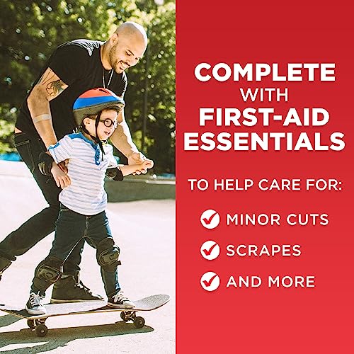 All-Purpose Portable Compact First Aid Kit for Minor Cuts & Band-Aid Brand Adhesive Bandage Family Variety Pack - view 4