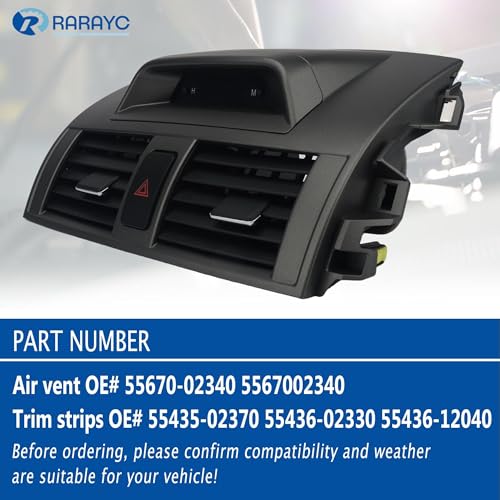 Dashboard Trim Kit Center A/C Vent Panel with Clock+Left/Right Trim Strips - view 3