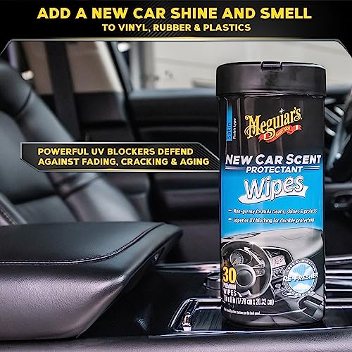 Meguiar’s New Car Scent Protectant Wipes, 30 Count - view 6