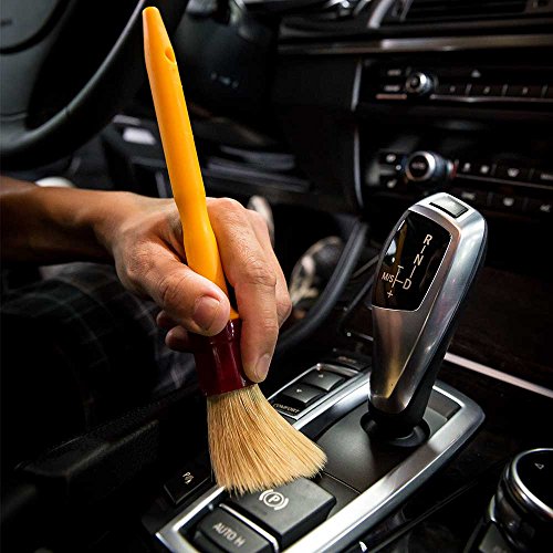Boars Hair Detailing Brush for Wheels, Grilles & Interior - view 4