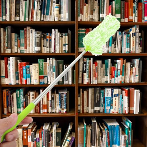 Telescopic Microfiber Duster Wand with Bendable Head, Reusable Cleaner - view 7