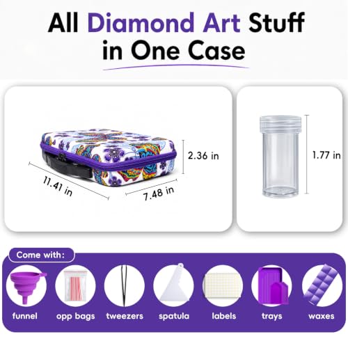 Diamond Painting Storage Case, 60 Slots Diamond Art Kits for Adults - view 2