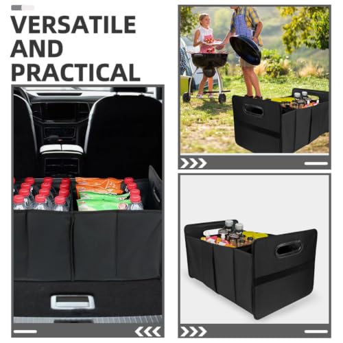 Car Trunk Organizer with Handles Foldable Oxford Cloth Storage Box - view 3