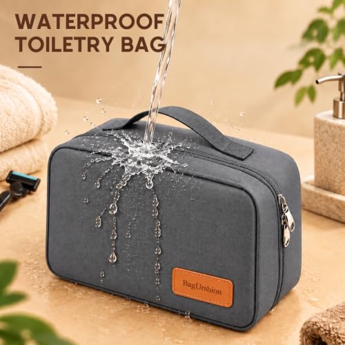 Birthday Gifts for Women Men,Travel Essentials Toiletry Bag Kit Case- Grey - view 4