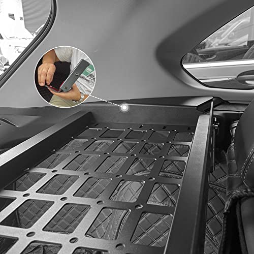 For Toyota RAV4 2019-2025 Car Accessories Modular Storage Molle Panel Cargo Shelf Organizer Luggage Carrier Rack Aluminum Alloy (with Split Cross Bar) - view 5