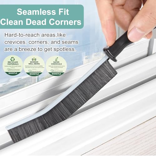 Crevice Cleaning Brush，Hard-Bristled Grout Brush，2026 New Multifunctional Gap Cleaning Brush Tool，Dead Corners Brushes for Bathroom Kitchen Tiles Window Door Slots，5pcs - view 2