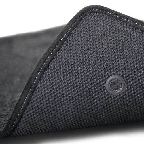 2010-2015 Camaro Coupe Ebony Black Rear Trunk Mat - Red SS Logo - view 3