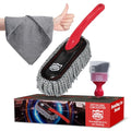 Car Interior Detailing Kit - Red Duster & Brush, Towel