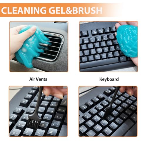 Car Interior Detailing Brush Cleaning Kit, Soft Bristle Dusting Brush, Wire Brush Set, Car Cleaning Gel, Car Accessories Essentials Supplies Tools for Auto,Truck,SUV,RV（6PCS ） - view 5
