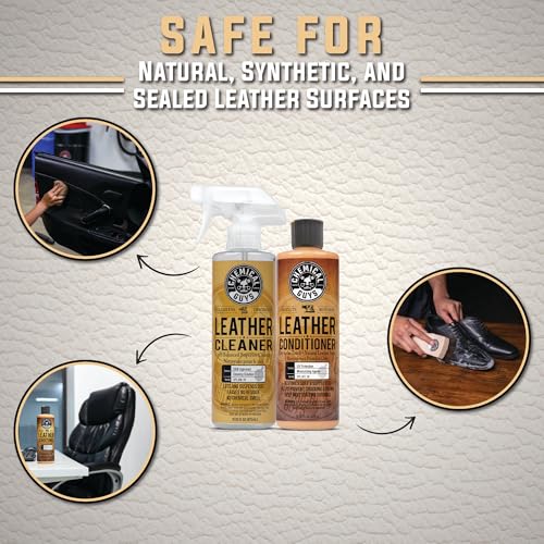 Leather Cleaning & Conditioning Kit, Cleaner, Towels & Bag - view 4