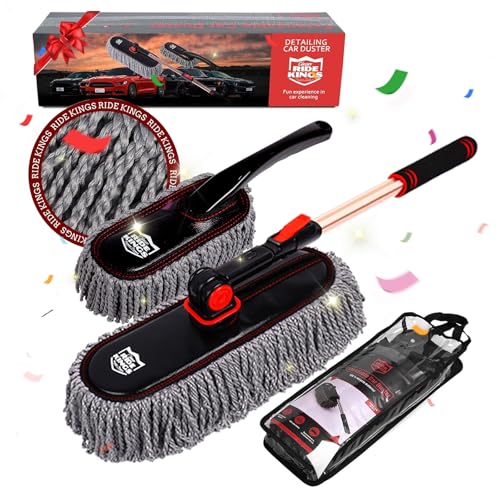 Car Duster Exterior, Microfiber, 3 Pcs, Grey