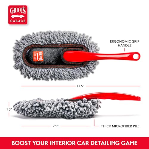 Microfiber Mini Duster for Car Interior Cleaning and Detailing, Cleans Paint, Glass, Chrome, and Trim, Storage Bag Included, 11412 - view 4