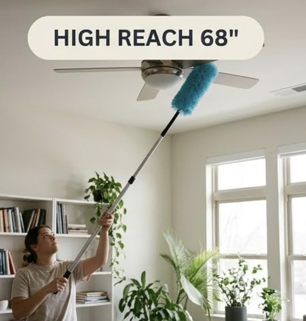 Microfiber Duster Refill Set 68 Inch - 4 Pack Washable Bendable Dusting Wand - view 2