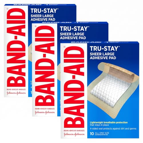 Adhesive Pads, 10 ct, Pack of 3 | Tru-Stay | Large Size | Sterile | Wound Care